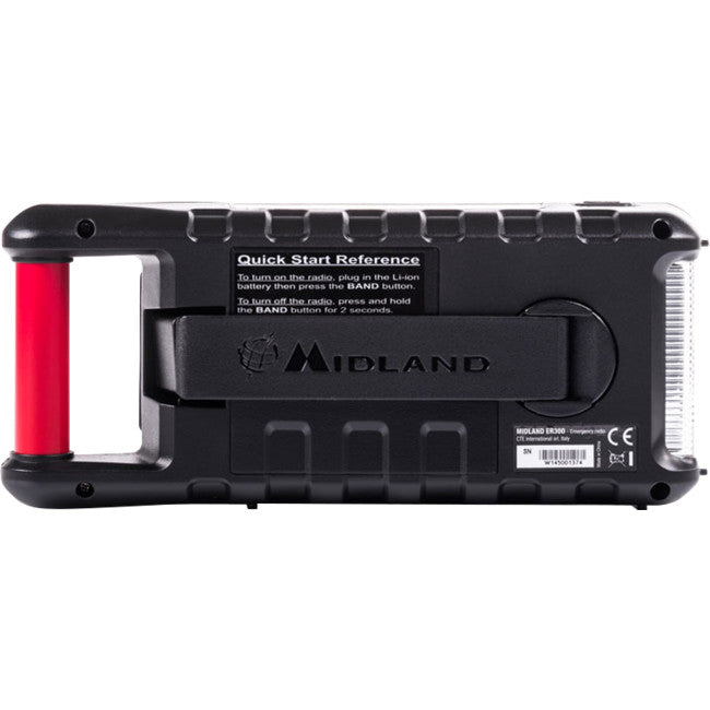 ER300 - EMERGENCY CRANK AM/FM RADIO - TORCH AND PORTABLE POWERBANK - MIDLAND