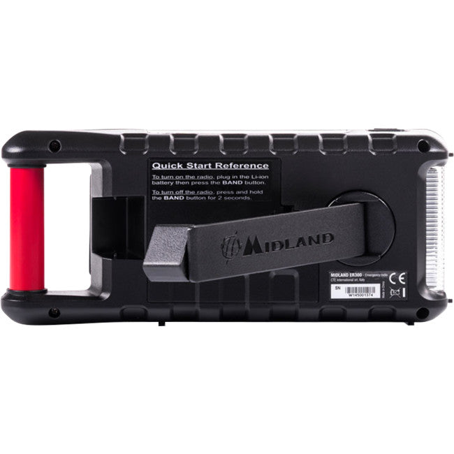 ER300 - EMERGENCY CRANK AM/FM RADIO - TORCH AND PORTABLE POWERBANK - MIDLAND