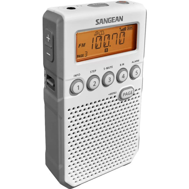 DT800 FM-RDS / AM HAND-HELD RECEIVER WHITE - SANGEAN SANGEAN DT800WH