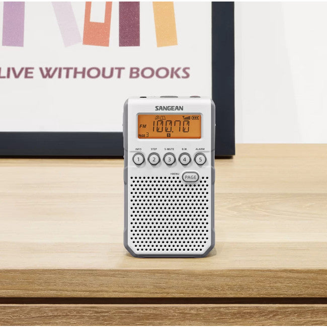 DT800 FM-RDS / AM HAND-HELD RECEIVER WHITE - SANGEAN SANGEAN DT800WH