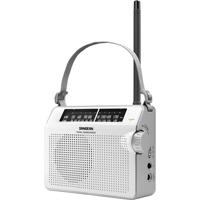 PRD6W - COMPACT AM/FM ANALOGUE RADIO - WHITE  AC/DC PORTABLE  SANGEAN - SANGEAN