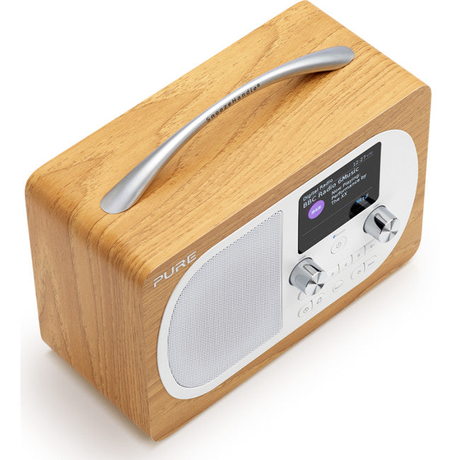 EVOKEH4 PORTABLE DAB+ FM RADIO OAK BLUETOOTH FULL COLOUR DISPLAY PURE 151108