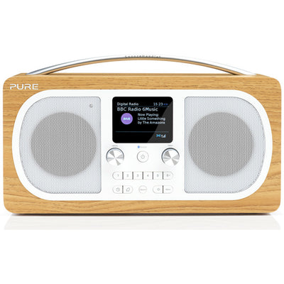 EVOKEH6 STEREO DAB+ FM RADIO OAK BLUETHOOTH FULL COLOUR DISPLAY PURE 151107
