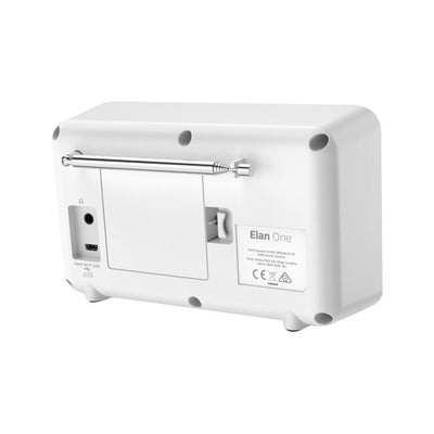 ELANONEWH PORTABLE DAB+ RADIO WITH USB WHITE PURE 248311