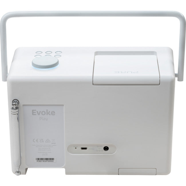 EVOKEPLAYCW - DAB+ INTERNET RADIO WITH BLUETOOTH - COTTON WHITE - PURE
