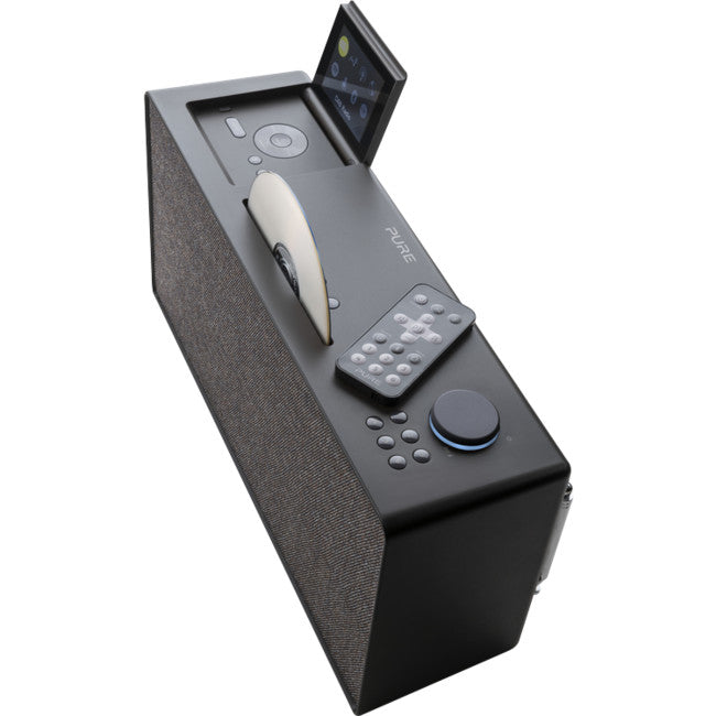 EVOKEHOMECB DAB+ INTERNET RADIO WITH CD PLAYER AND BLUETOOTH COFFEE BLACK PURE 34590058