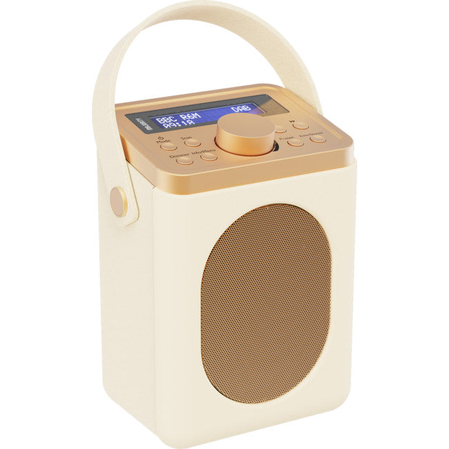 LSFCRM PORTABLE DAB RADIO WITH BLUETOOTH CREAM LITTLE SHELFORD MAJORITY 34590101