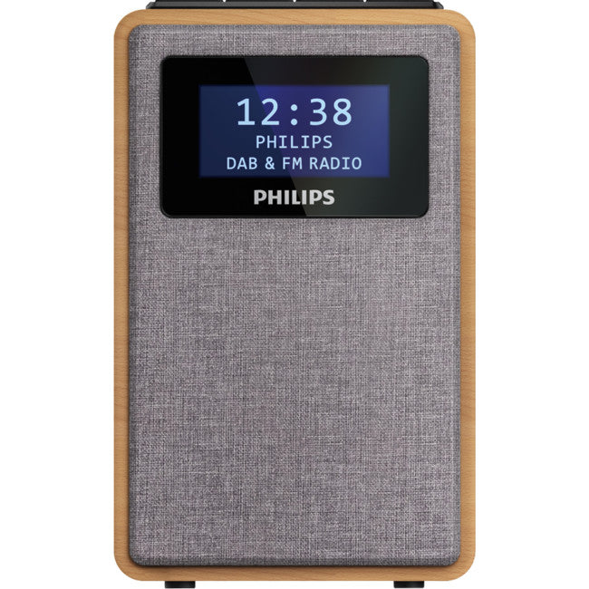 TAR5005 WOODEN CABINET CLOCK RADIO DAB FM PHILIPS TAR5005/79
