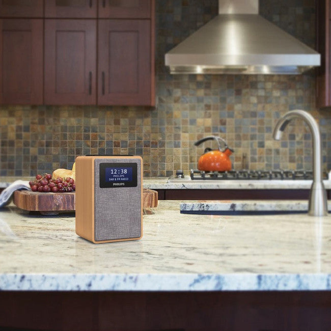 TAR5005 WOODEN CABINET CLOCK RADIO DAB FM PHILIPS TAR5005/79