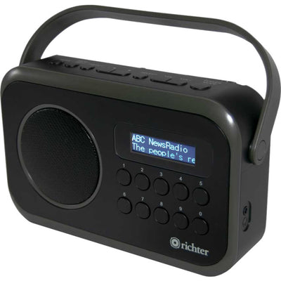 RR28BLK PORTABLE DIGITAL FM AM RADIO BLACK RICHTER 34595070