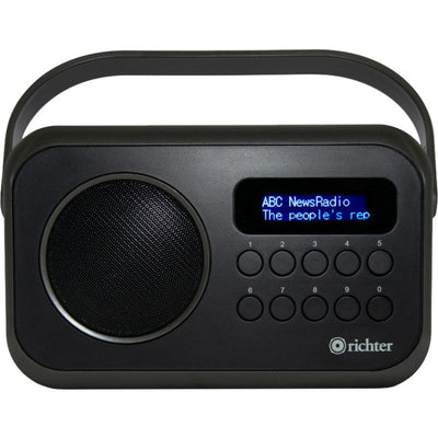 RR28BLK PORTABLE DIGITAL FM AM RADIO BLACK RICHTER 34595070