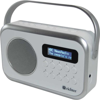 RR28WHT PORTABLE DIGITAL FM AM RADIO WHITE RICHTER 34595072
