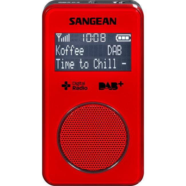 DPR35R RED DAB+ FM-RDS POCKET RADIO SANGEAN SANGEAN DPR35 RED