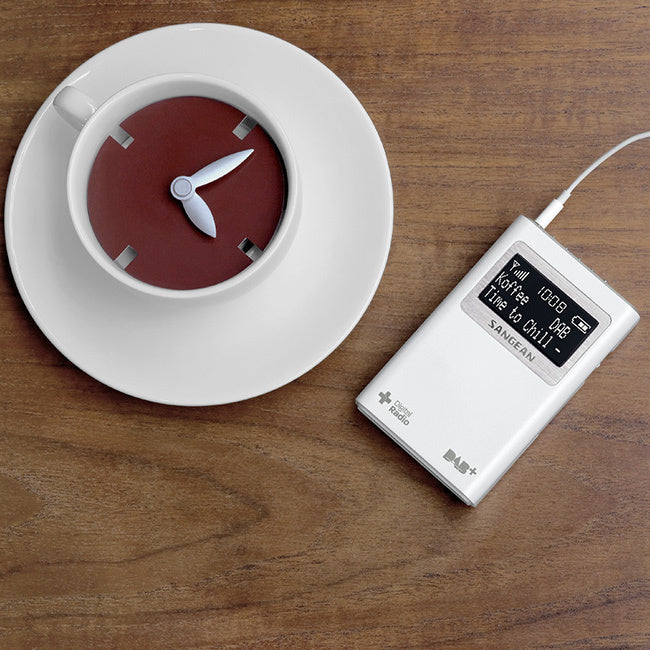 SANGEAN DPR39 WHITE DAB+/FM POCKET RADIO 5 PRESETS INCLUDES HEADPHONE