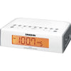RCR5W BASIC AM / FM BEDSIDE CLOCK RADIO SANGEAN -  WHITE SANGEAN RCR-5