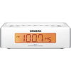 RCR5W BASIC AM / FM BEDSIDE CLOCK RADIO SANGEAN -  WHITE SANGEAN RCR-5