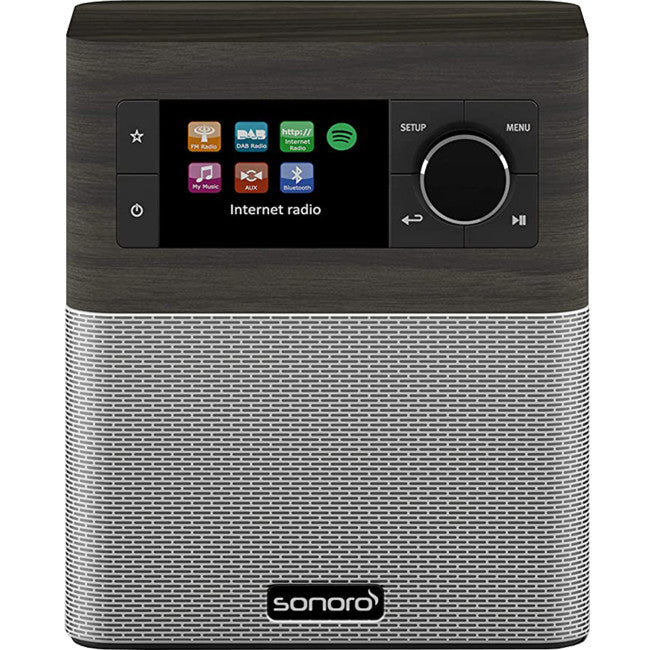 STREAM-O/S FM/DAB+ -INTERNET RADIO- WIFI BLUETOOTH - OAK / SILVER SONORO STREAM - OAK SILVER