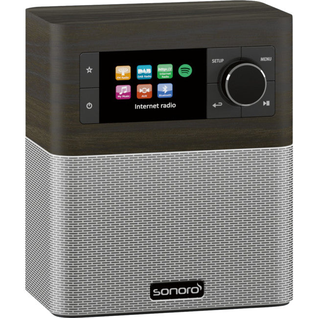 STREAM-O/S FM/DAB+ -INTERNET RADIO- WIFI BLUETOOTH - OAK / SILVER SONORO STREAM - OAK SILVER