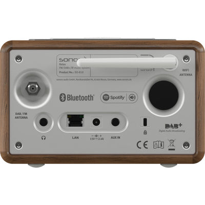 RELAX-WAL FM/DAB+ -INTERNET RADIO- WIFI BLUETOOTH -ALARM CLOCK -WALNUT SONORO RELAX- WALNUT
