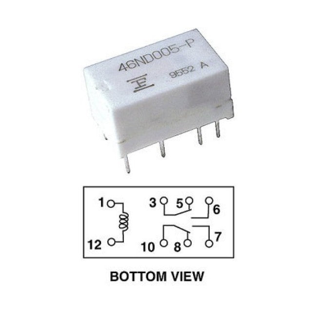 FBR46ND24 24V DC 1A MICRO MINI RELAY DOUBLE POLE DOUBLE THROW FUJITSU 6446ND024
