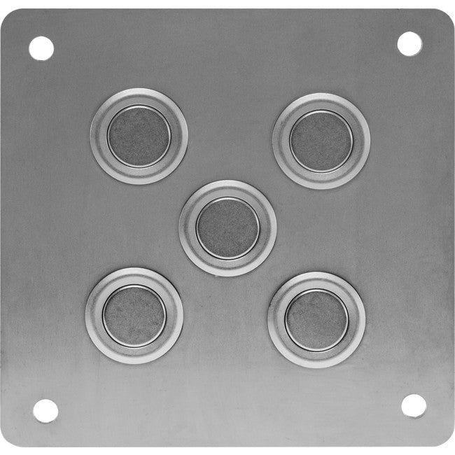 CRM51S VANDAL PROOF IR REMOTE PANEL 5 BUTTONS ON A SQUARE PLATE RPG 5BVPP-S