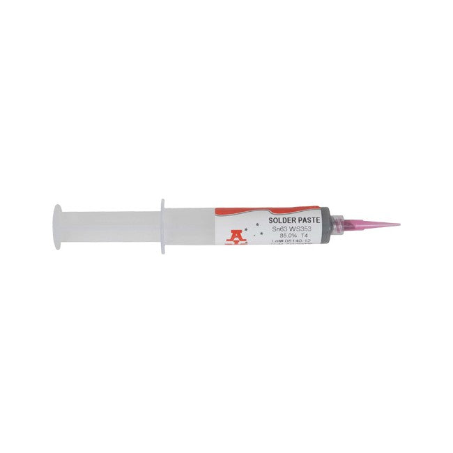 SP100 10CC SOLDER PASTE TUBE/SYRINGE (SN63) 63% TIN, 37% LEAD CHEMTOOLS 63NC254S10-PT
