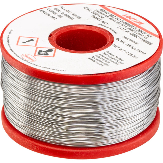 MC076 60/40 250G 0.46MM SOLDER 60% TIN, 40% LEAD - MULTICORE MULTICORE MC076
