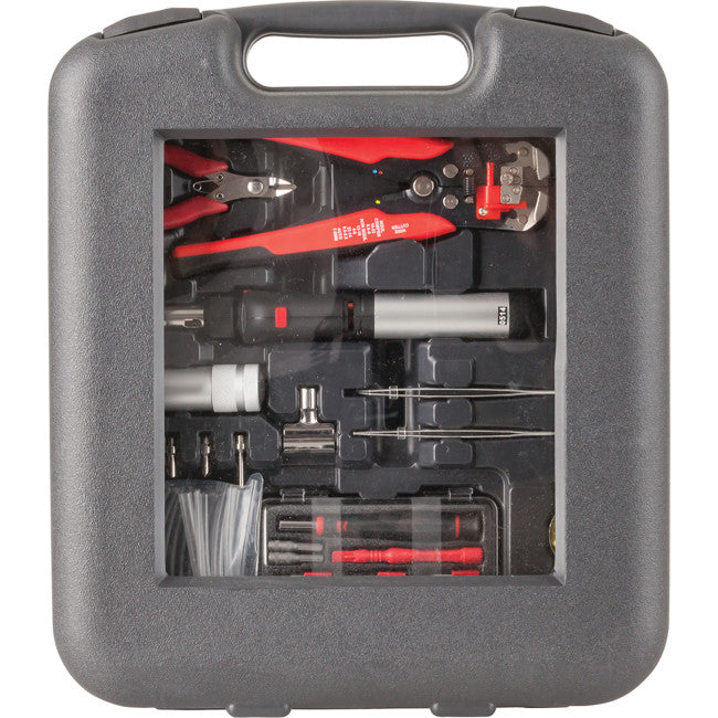 TS1115 - SOLDERING GAS KIT WITH CRIMPER - SCREWDRIVERS HEATSHRINK