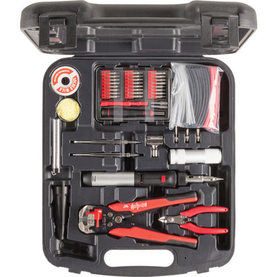TS1115 - SOLDERING GAS KIT WITH CRIMPER - SCREWDRIVERS HEATSHRINK