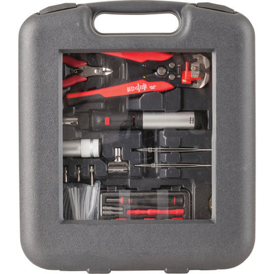 TS1115 - SOLDERING GAS KIT WITH CRIMPER - SCREWDRIVERS HEATSHRINK