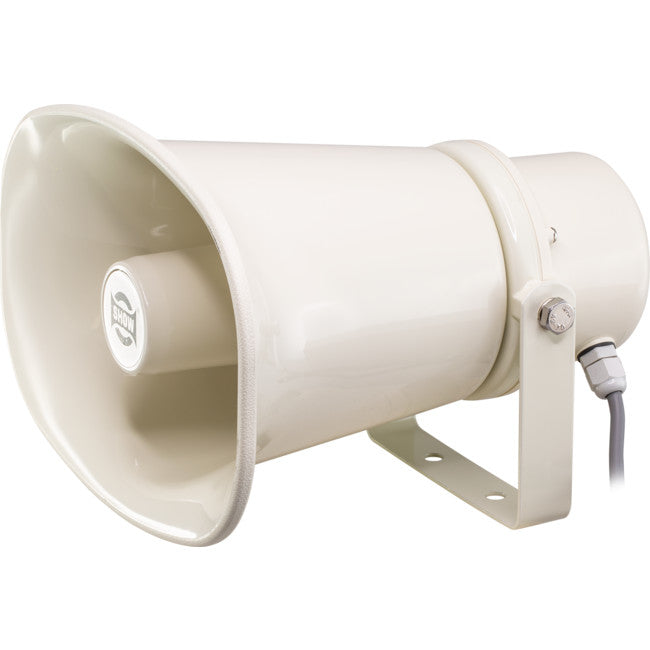 SC15AH - 15W 100V HORN SPEAKER IP66 - SQUARE ABS U SHAPE BRACKET - SHOW