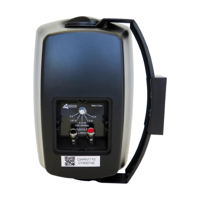 FLEX15B BLACK WALL MOUNT 15W 100V SPK 8 OHM BYPASS AUSTRALIAN MONITOR AJ-FLEX15B