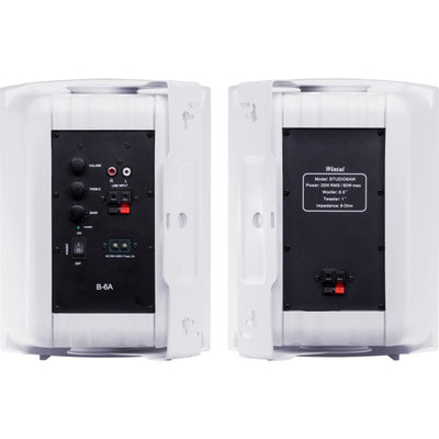 CLASS6AW 6.5" ACTIVE BOX SPEAKERS WHITE WINTAL 60W RMS 130W MAX WINTAL B-6A