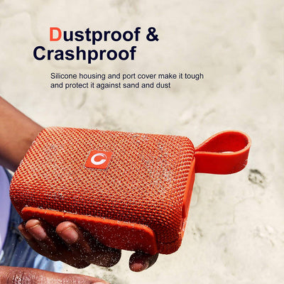 WB97GRY E-GO BLUETOOTH SPEAKER IPX6 WATERPROOF GREY DOSS WB97