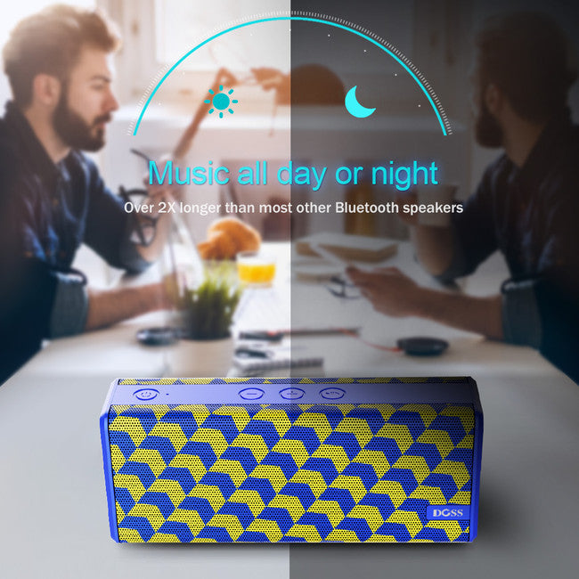 DS1771YEL SOUNDBOX COLOUR SPEAKER BLUETOOTH BLUE/YELLOW DOSS DS1771YEL