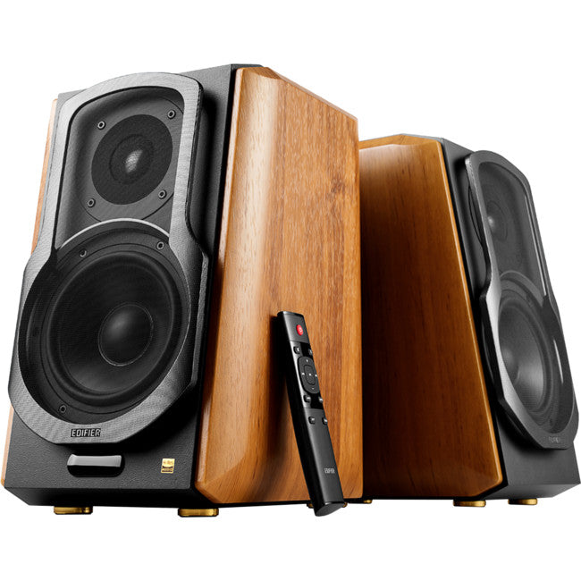 S1000MKII 120W BLUETOOTH STUDIO SPEAKERS ACTIVE BOOKSHELF BROWN EDIFIER SPE-S1000MKIII