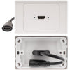 HDMI1H 1X HDMI HORIZONTAL WALL PLATE FLEXIBLE REAR SOCKET PRO2