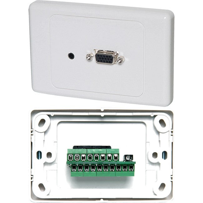 P6847 VGA & 3.5MM AUDIO WALL PLATE SUIT CLIPSAL 2000 SCREW  P5930 P5930