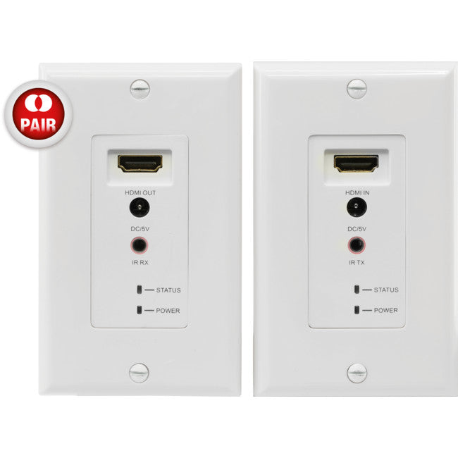 HDC6WP HDMI OVER CAT5E/6 WALL PLATE 60M DISTANCE WITH IR REMOTE PRO2 SX-EW60-3DIR