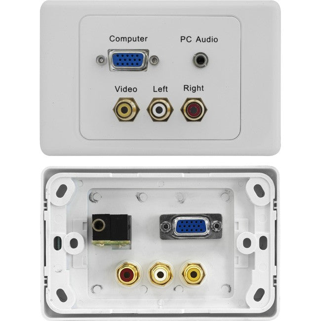 PRO1277 VGA + COMPOSITE AV + PC AUDIO SUIT CLIPSAL  WALL PLATE PRO2 A1277AU