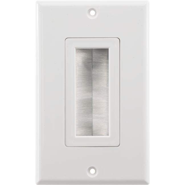 PRO1272D DECORA BRUSH WALL PLATE WHITE PRO2 A-1272W