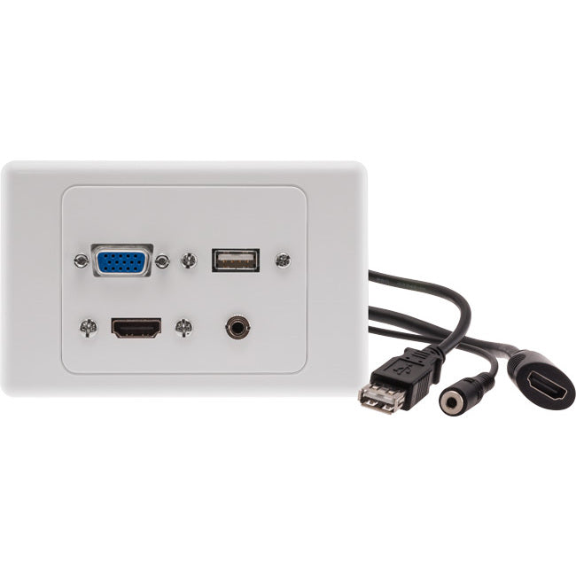 PRO1345 HDMI VGA USB 3.5mm AUDIO WALL PLATE PRO2