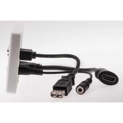 PRO1345 HDMI VGA USB 3.5mm AUDIO WALL PLATE PRO2