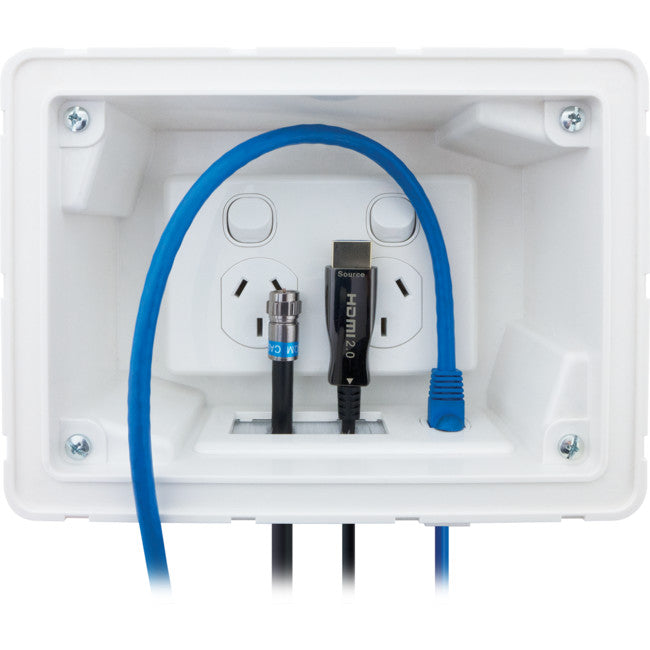 04MM-RP02 RECESSED WALL POINT WITH CABLE MANAGEMENT SYSTEM MATCHMASTER 04MM-RP02