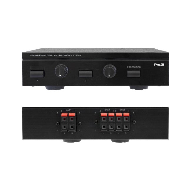 SPS2A 2 WAY SPEAKER SELECTOR/ SWITCH WITH VOLUME CONTROL 50W PRO2 PRO2 A-1060