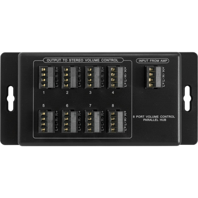 PRO1257 - 8-WAY SPEAKER HUB - PARALLEL VOLUME CONTROL - PRO2