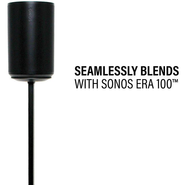 WSSE1A1B2 SONOS ERA100 ADJUSTABLE HEIGHT SPEAKER STAND BLACK SANUS 39899233