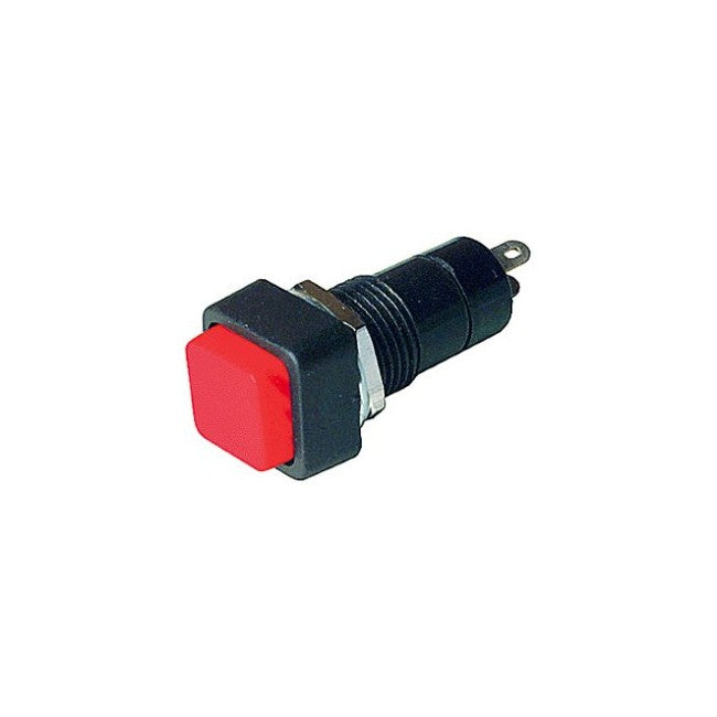 SP3532 MOMENTARY ON PUSH BUTTON RED PANEL MOUNT SQUARE 01-030