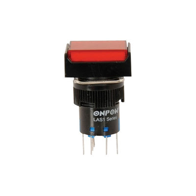 SP4065 IP65 MOMENTRY RED PUSHBUTTON 250VAC5AMP DPDT& ILLUMINATION SP-0741