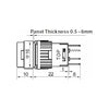 SP4065 IP65 MOMENTRY RED PUSHBUTTON 250VAC5AMP DPDT& ILLUMINATION SP-0741